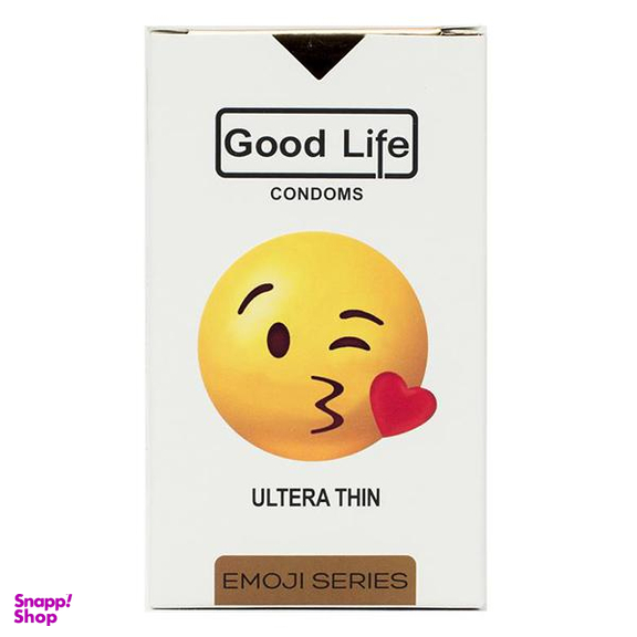 کاندوم گودلایف (Good life) سری ایموجی مدل Ultera Thin بسته 6 عددی