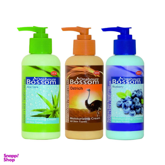کرم آبرسان انشور بوسوم (Onshor Bossom) مدل الشتبری حجم 250 میلی‌لیتر بسته 3 عددی
