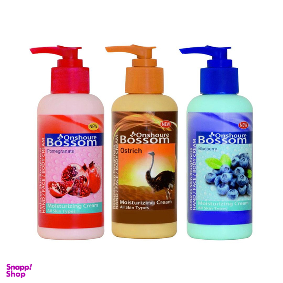 کرم آبرسان انشور بوسوم (Onshor Bossom) مدل برشتان حجم 250 میلی‌لیتر بسته 3 عددی
