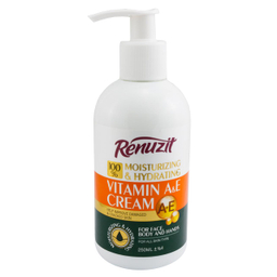 کرم آبرسان رینوزیت (Renuzit) مدل VITAMIN A+E حجم 250 میلی‌لیتر