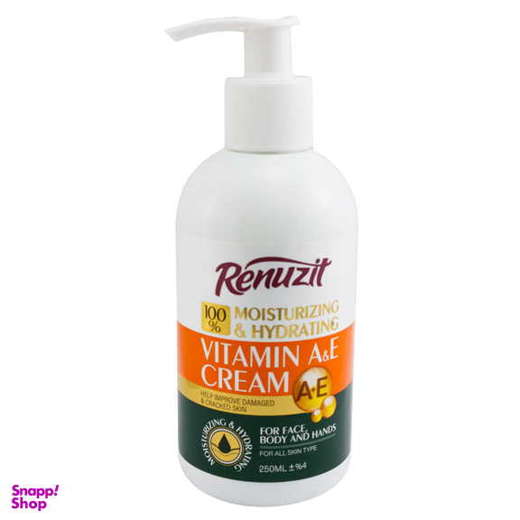 کرم آبرسان رینوزیت (Renuzit) مدل VITAMIN A+E حجم 250 میلی‌لیتر