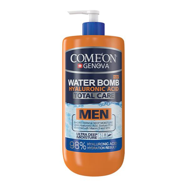 کرم آبرسان کامان (Comeon) سری Water Bomb مدل Hyaluronic Asid حجم 500 میلی‌ لیتر