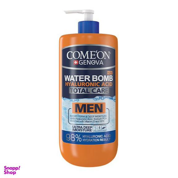 کرم آبرسان کامان (Comeon) سری Water Bomb مدل Hyaluronic Asid حجم 500 میلی‌ لیتر