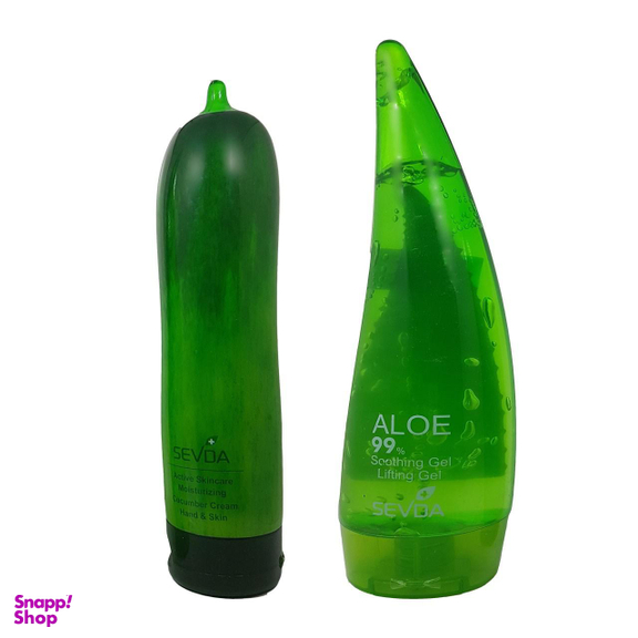 کرم آبرسان و ژل لیفتینگ سودا (Sevda) آلویه ورا مدل 500 میلی‌لیتر