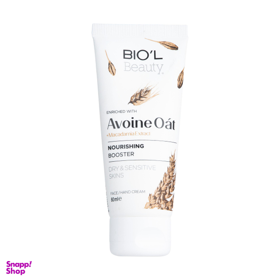 کرم مرطوب کننده دست و صورت بیول (Biol) مدل Avoine Oat حجم 60 میلی‌ لیتر