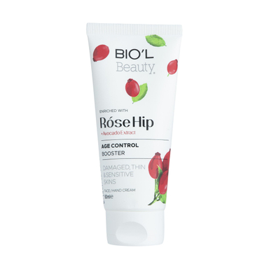 کرم مرطوب کننده دست و صورت بیول (Biol) مدل Rose Hip حجم 60 میلی‌ لیتر