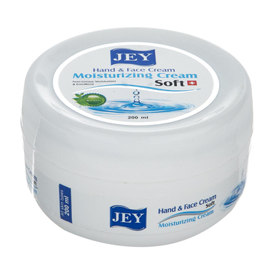 کرم دست و صورت جی (jey) مدل Soft حجم 200 میلی‌لیتر