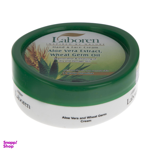 کرم دست و صورت لابورن (Laboren) مدل Aloe Vera حجم 150 میلی لیتر