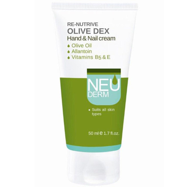 کرم دست و ناخن نیودرم (Neuderm) مدل Olive Dex حجم 50 میلی‌لیتر