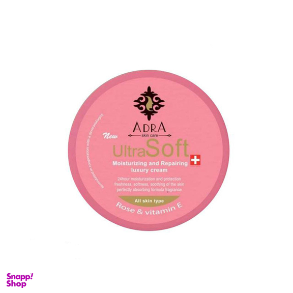 کرم مرطوب کننده آدرا (Adra) مدل Rose & Vitamin E حجم 200 میلی‌ لیتر