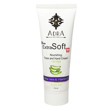 کرم مرطوب کننده آدرا (Adra) مدل Aloe Vera & Vitamin E حجم 75 میلی‌ لیتر