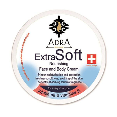 کرم مرطوب کننده آدرا (Adra) مدل Jojoba Oil & Vitamin E حجم 200 میلی‌ لیتر