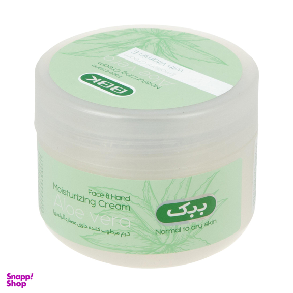 کرم آبرسان ببک (B.B.K) مدل Aloe vera حجم 100 میلی لیتر