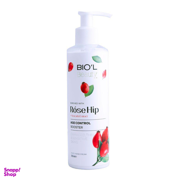 کرم مرطوب کننده پمپی بیول مدل Rose Hip حجم 250 میلی‌ لیتر