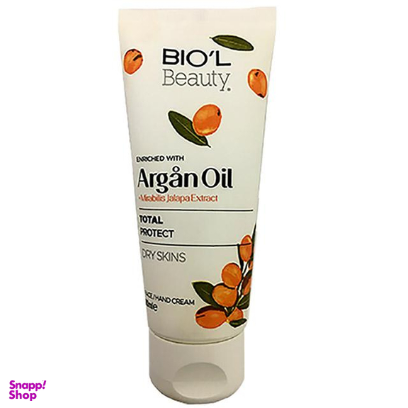 کرم مرطوب کننده دست و صورت بیول (Biol) مدل Argan Oil حجم 60 میلی‌ لیتر