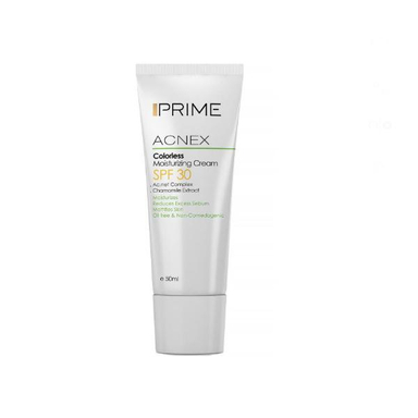 کرم مرطوب کننده پریم (prime) مدل Acnex Colorless حجم 50 میلی‌لیتر