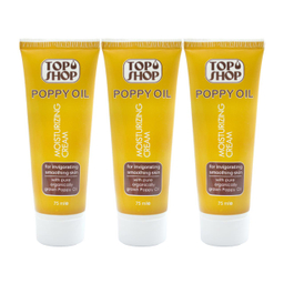 کرم مرطوب کننده تاپ شاپ (Top shop) مدل Poppy Oil حجم 75 میلی‌لیتر بسته 3 عددی
