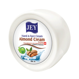 کرم مرطوب کننده جی (jey) مدل بادام cream حجم 200 میلی‌لیتر