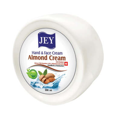 کرم مرطوب کننده جی (jey) مدل بادام cream حجم 200 میلی‌لیتر
