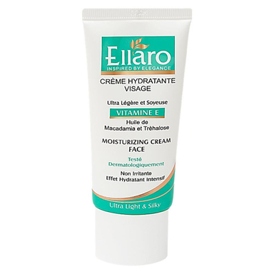 کرم مرطوب کننده دست و صورت الارو (Ellaro) مدل Vitamin E حجم 50 میلی‌لیتر