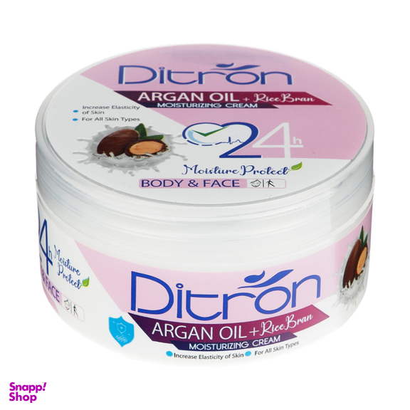 کرم مرطوب کننده دیترون (ditron) مدل Argan Oil حجم 200 میلی‌لیتر