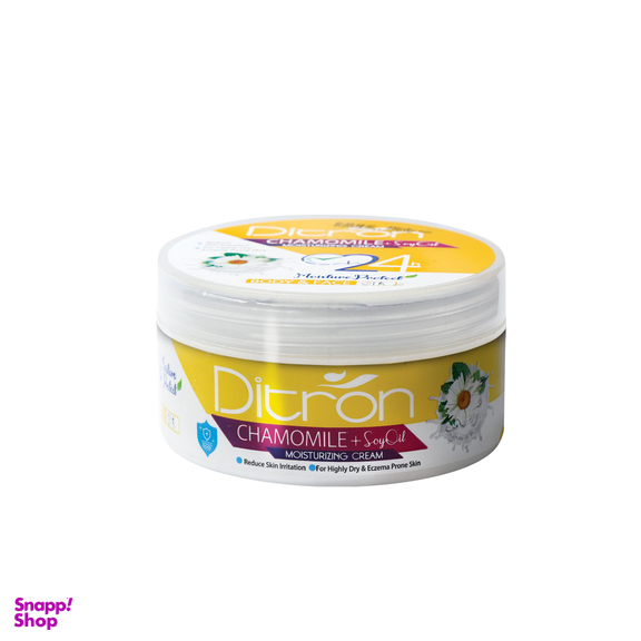 کرم مرطوب کننده دیترون (ditron) مدل CHAMOMILE+SOY BEEN Oil حجم 200 میلی‌لیتر