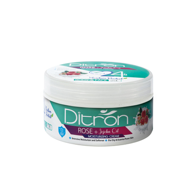 کرم مرطوب کننده دیترون (ditron) مدل ROSE+Jojoba Oil حجم 200 میلی‌لیتر