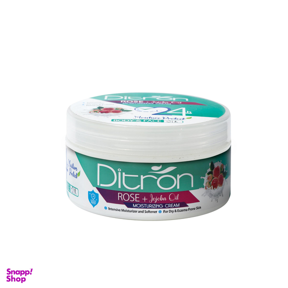 کرم مرطوب کننده دیترون (ditron) مدل ROSE+Jojoba Oil حجم 200 میلی‌لیتر