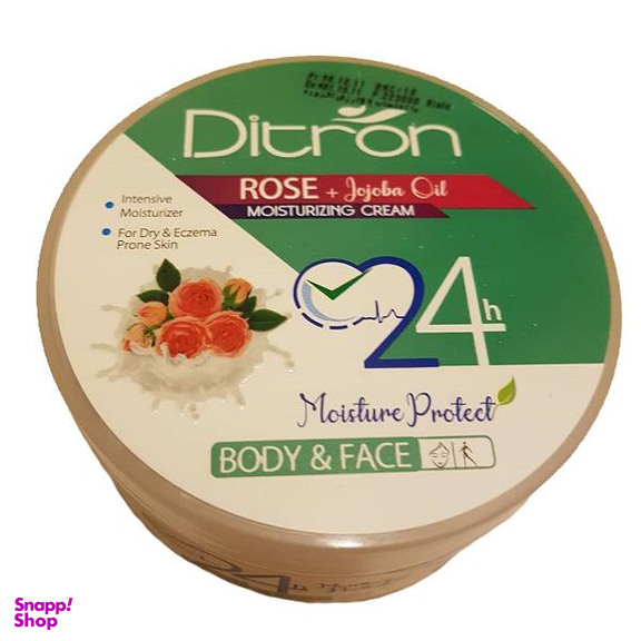 کرم مرطوب کننده دیترون (ditron) مدل روغن رز حجم 200 میلی‌لیتر