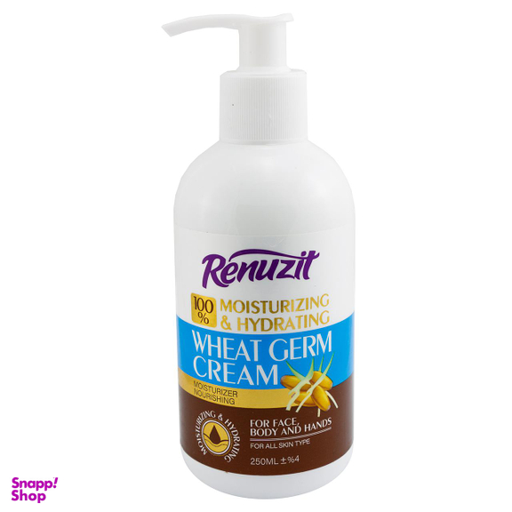 کرم مرطوب کننده رینوزیت (renuzit) مدل WHEAT GERM حجم 250 میلی‌لیتر