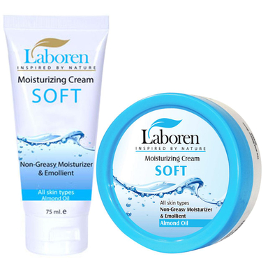 کرم مرطوب کننده سافت لابورن (laboren) مدل Soft حجم 75 میلی‌لیتر بسته 2 عددی