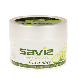 کرم مرطوب کننده دست و صورت ساویز (Saviz) مدل Cucumber وزن 180 گرم