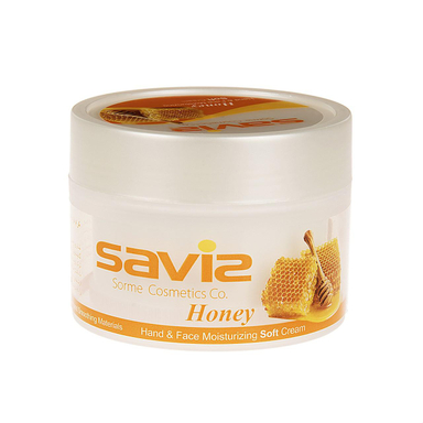 کرم مرطوب کننده دست و صورت ساویز (Saviz) مدل Honey وزن 180 گرم
