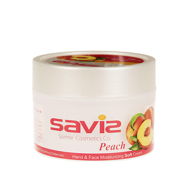 کرم مرطوب کننده دست و صورت ساویز (Saviz) مدل Peach وزن 180 گرم