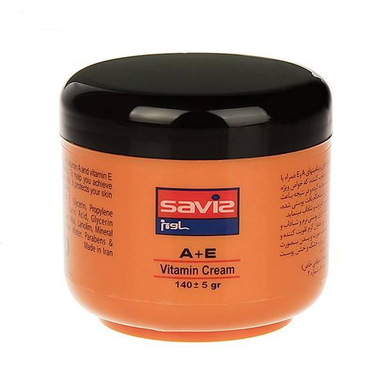 کرم مرطوب کننده دست و صورت ساویز (Saviz) مدل Vitamin Cream حجم 140 میلی‌ لیتر