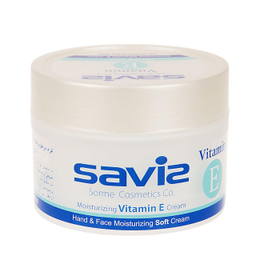 کرم مرطوب کننده دست و صورت ساویز (Saviz) مدل Vitamin E وزن 180 گرم