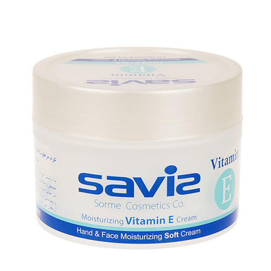 کرم مرطوب کننده دست و صورت ساویز (Saviz) مدل Vitamin E وزن 180 گرم