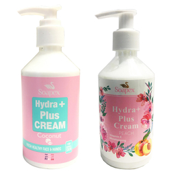 کرم مرطوب کننده سوپکس (Soapex) مدل Coconut حجم 250 میلی‌ لیتر+کرم مرطوب کننده مدل هلو حجم 250 میلی‌ لیتر