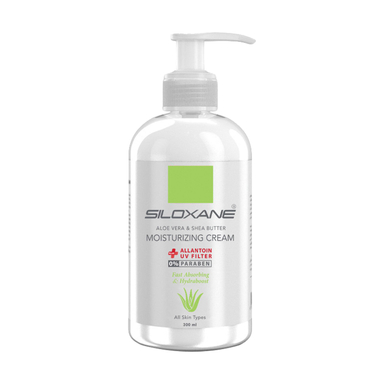 کرم مرطوب کننده سیلوکسان (Siloxane) مدل Aloe vera حجم 300 میلی‌لیتر