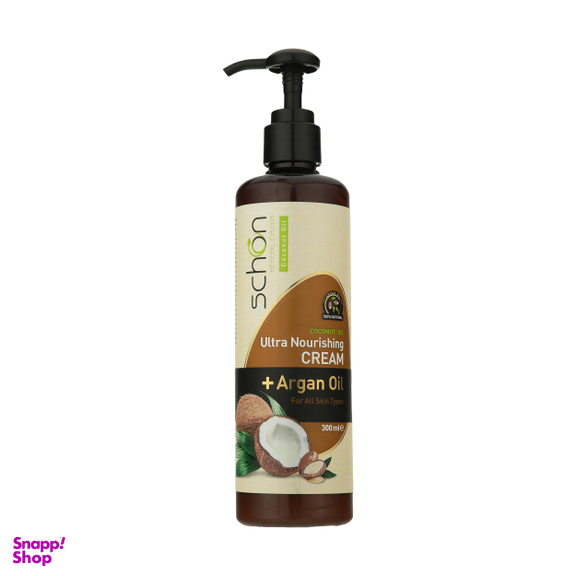 کرم مرطوب کننده شون (Schon) مدل Coconut حجم 300 میلی‌ لیتر