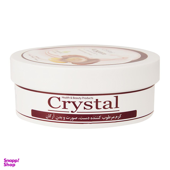 کرم مرطوب کننده کریستال (Crystal) مدل Argan حجم 200 میلی‌لیتر