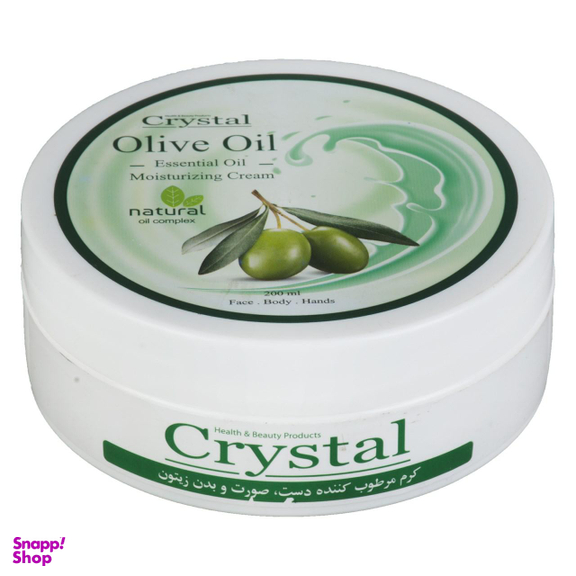 کرم مرطوب کننده کریستال (Crystal) مدل Olive حجم 200 میلی‌لیتر