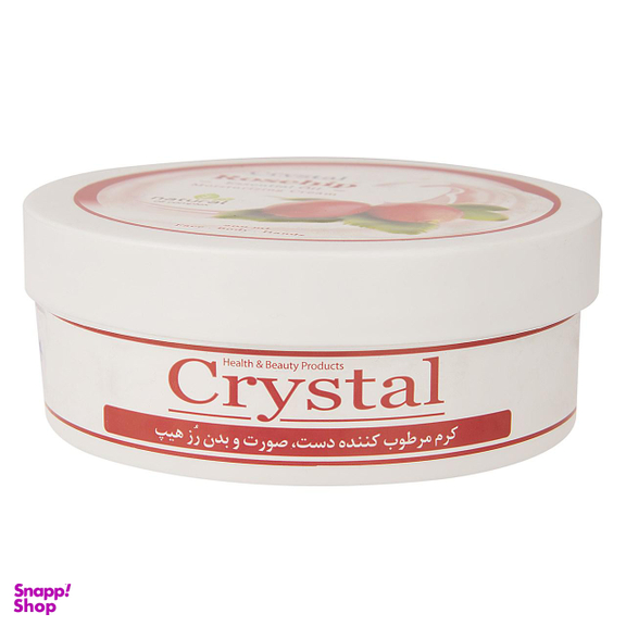 کرم مرطوب کننده کریستال (Crystal) مدل Rosehip حجم 200 میلی‌لیتر