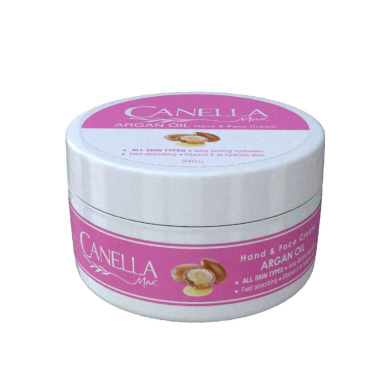کرم مرطوب کننده کنلامکس (Canella max) مدل Argan حجم 240 میلی‌لیتر