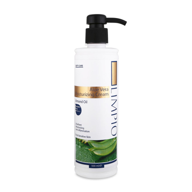 کرم مرطوب کننده لیمپیو (Limpio) مدل Aloe vera و بادام Oil کد Li0056 حجم 500 میلی‌لیتر