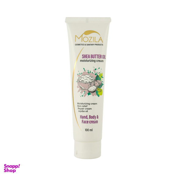 کرم مرطوب کننده موزیلا (Mozila) مدل شی باتر حجم 100 میلی‌لیتر