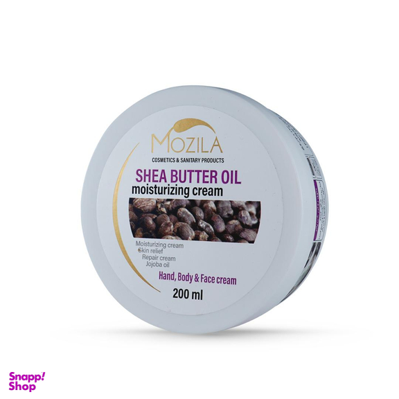 کرم مرطوب کننده موزیلا (Mozila) مدل شی باتر حجم 200 میلی‌لیتر