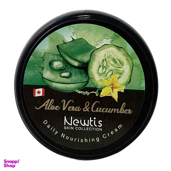 کرم مرطوب کننده نیوتیس (Newtis) مدل آلویه ورا و خیار حجم 200 میلی‌لیتر