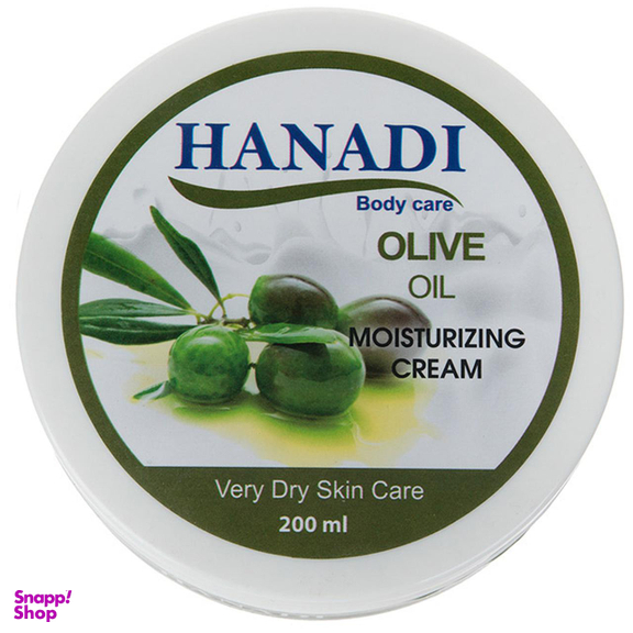 کرم مرطوب کننده هانادی (Hanadi) مدل Olive Oil حجم 200 میلی‌لیتر