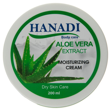 کرم مرطوب کننده هانادی (Hanadi) مدل Aloe vera حجم 200 میلی‌لیتر